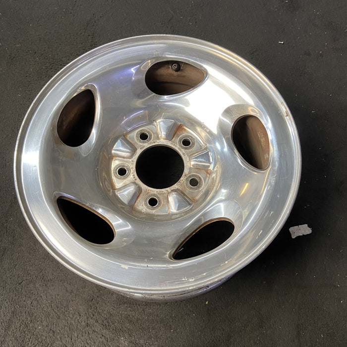 16" FORD F150 PICKUP 00 14mm lug , 16x7, aluminum, 5 swirl spokes Original OEM - View 8