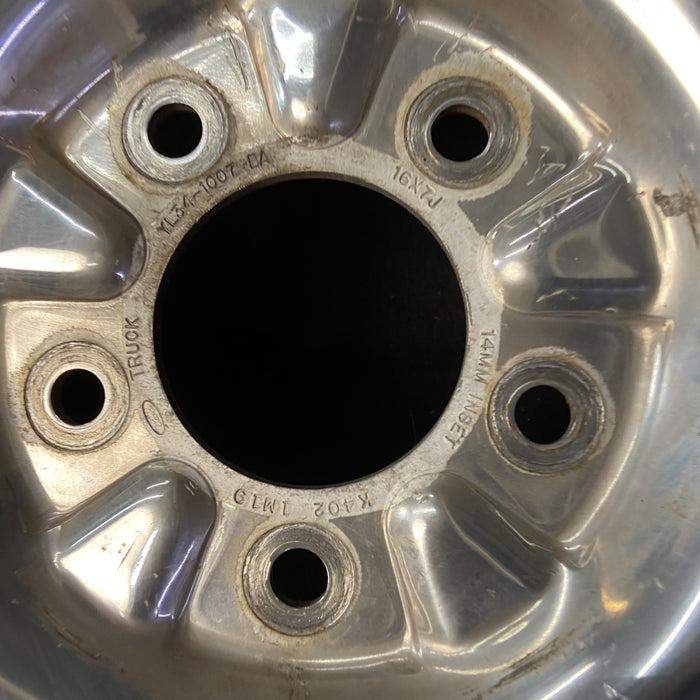 16" FORD F150 PICKUP 00 14mm lug , 16x7, aluminum, 5 swirl spokes Original OEM - View 9