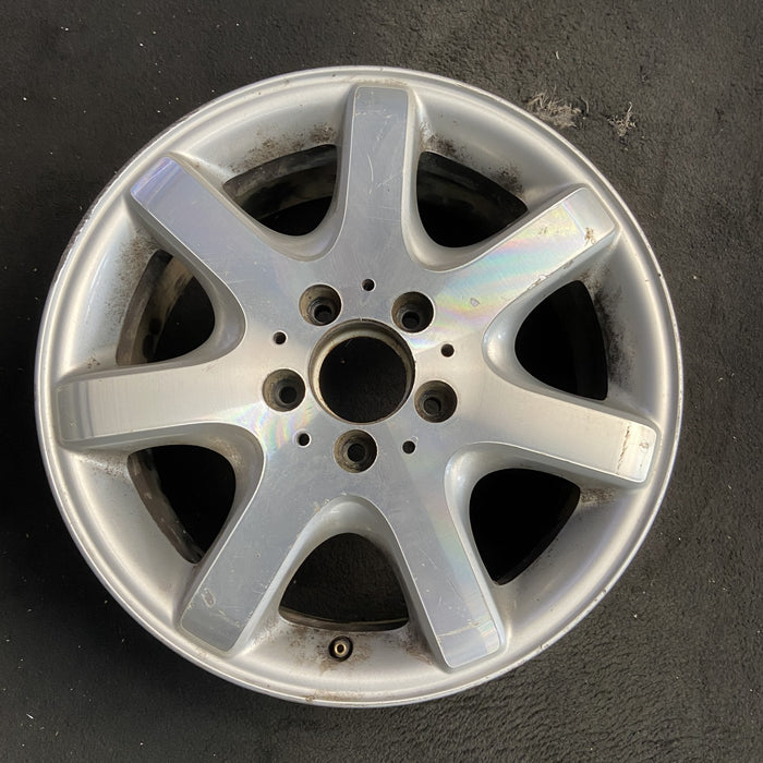 16" MERCEDES SLK 01 170 Type; SLK320, 16x7, 7 spoke Original OEM Wheel Rim - Additional View