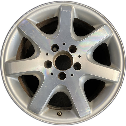 16" MERCEDES SLK 01 170 Type; SLK230, 16x8, 7 spoke Original OEM Wheel Rim - Front View