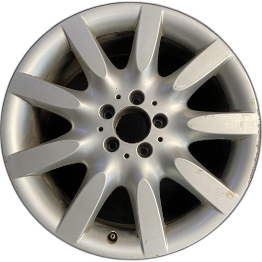 18" MERCEDES S-CLASS 07 221 Type; S600, 18x8.5, 9 spoke Original OEM Wheel Rim - Front View