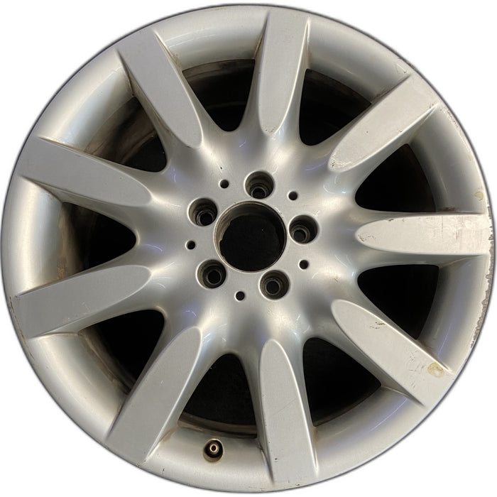 18" MERCEDES S-CLASS 07 221 Type; S600, 18x8.5, 9 spoke Original OEM Wheel Rim - Front View