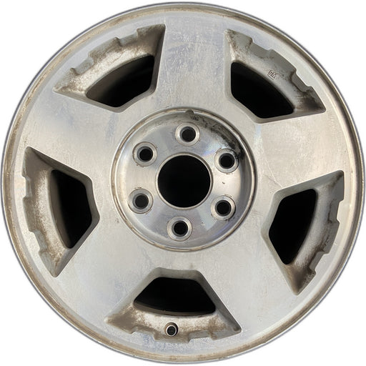 17" SILVERADO 1500 PICKUP 04 17x7.5, Original OEM Wheel Rim - Front View
