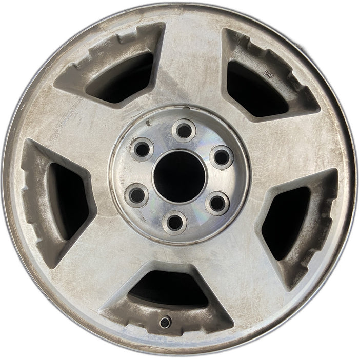 17" SILVERADO 1500 PICKUP 04 17x7.5, Original OEM Wheel Rim - Front View