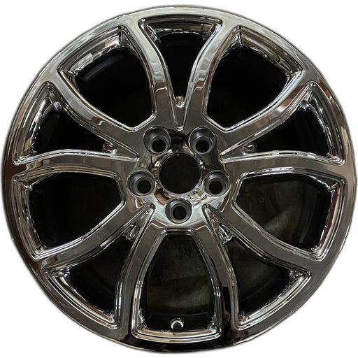 18" FUSION 10 18x7.5 , 10 spoke, w/ pockets, bowed shapes Original OEM Wheel Rim - Front View