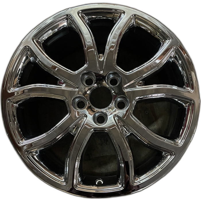 18" FUSION 10 18x7.5 , 10 spoke, w/ pockets, bowed shapes Original OEM Wheel Rim - Front View
