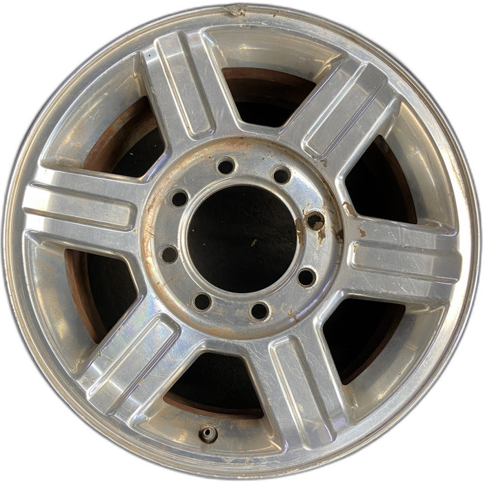17" DODGE 2500 PICKUP 10-13 17x8, aluminum, 6 spoke, groove in spokes Original - Front View
