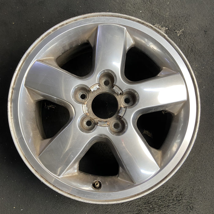 17" GRAND CHEROKEE 03-04 17x7.5, aluminum, 5 spoke, chrome finish, wide flat - Additional View
