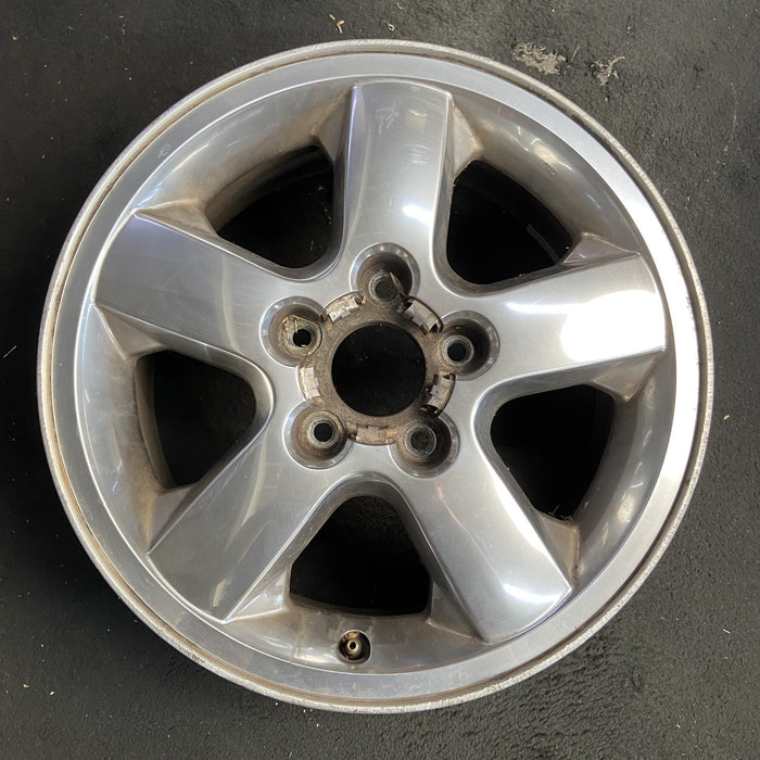 17" GRAND CHEROKEE 03-04 17x7.5, aluminum, 5 spoke, chrome finish, wide flat - Additional View