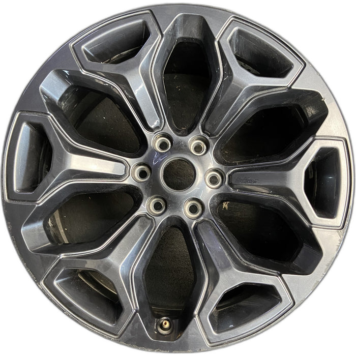 22" DODGE 1500 PICKUP 20-21 , 22x9, 6 spoke, opt WP9 Original OEM Wheel Rim - Front View