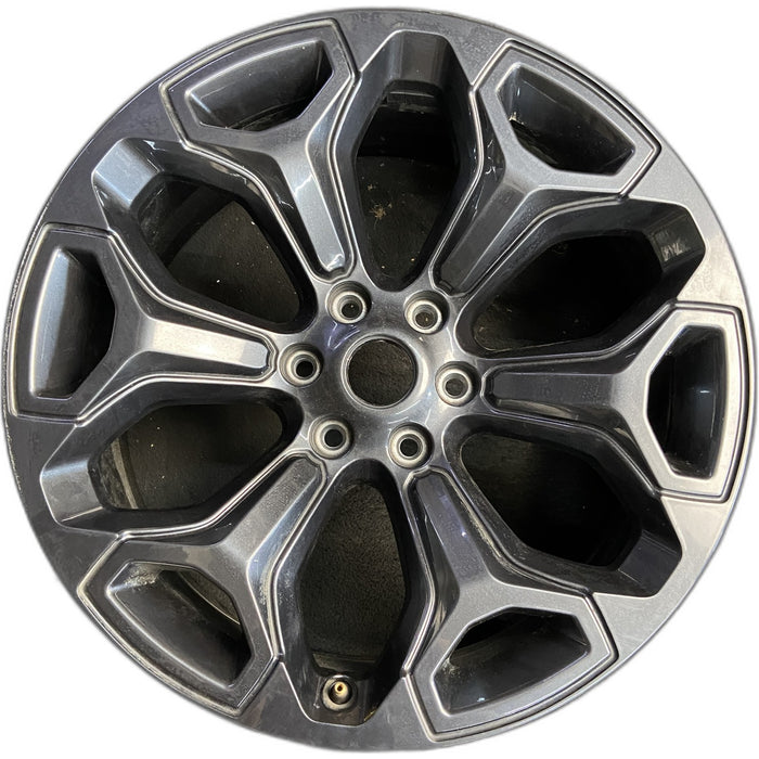 22" DODGE 1500 PICKUP 20-21 , 22x9, 6 spoke, opt WP9 Original OEM Wheel Rim - Front View