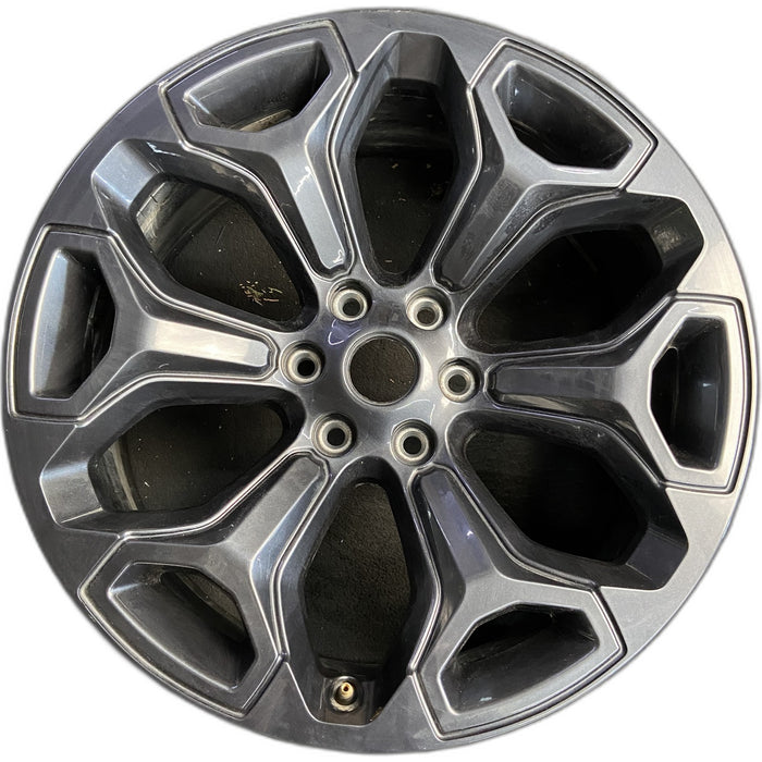 22" DODGE 1500 PICKUP 20-21 , 22x9, 6 spoke, opt WP9 Original OEM Wheel Rim - Front View