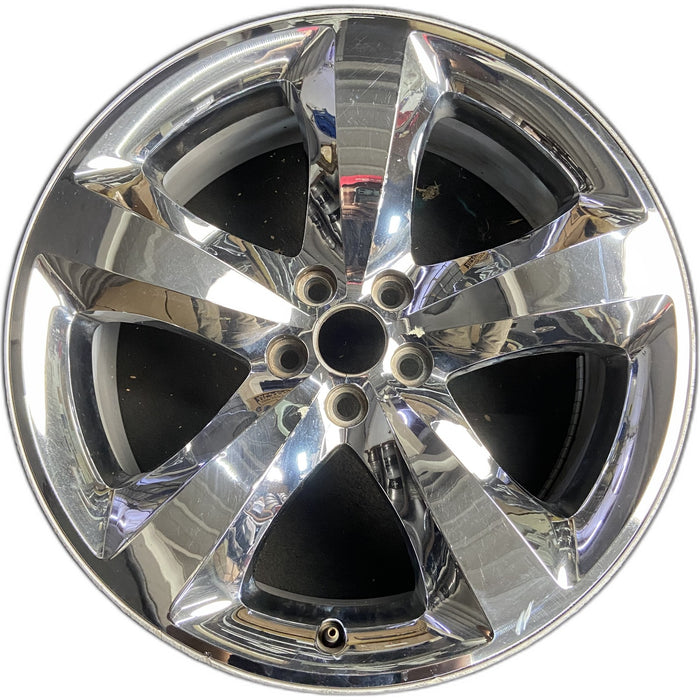 20" CHALLENGER 11-12 20x8, , chrome clad, lug nut centered between spokes - Front View