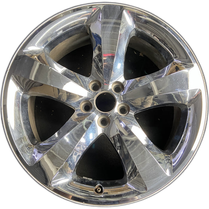 20" CHALLENGER 11-12 20x8, , chrome clad, lug nut centered between spokes - Front View