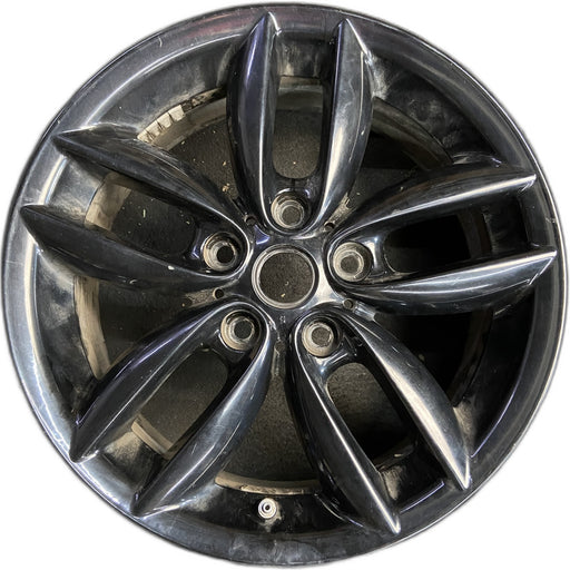 17" COUNTRYMAN 11-12 17x7, , 5 twin spoke, black Original OEM Wheel Rim - Front View