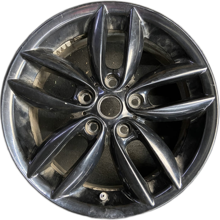 17" COUNTRYMAN 11-12 17x7, , 5 twin spoke, black Original OEM Wheel Rim - Front View