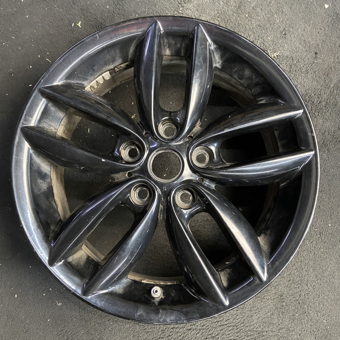 17" COUNTRYMAN 11-12 17x7, , 5 twin spoke, black Original OEM Wheel Rim - Additional View