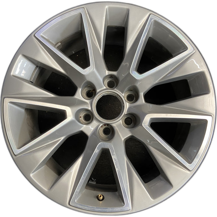 20" SIERRA 1500 PICKUP 19 , 20x9, 10 spoke, opt NZJ Original OEM Wheel Rim - Front View