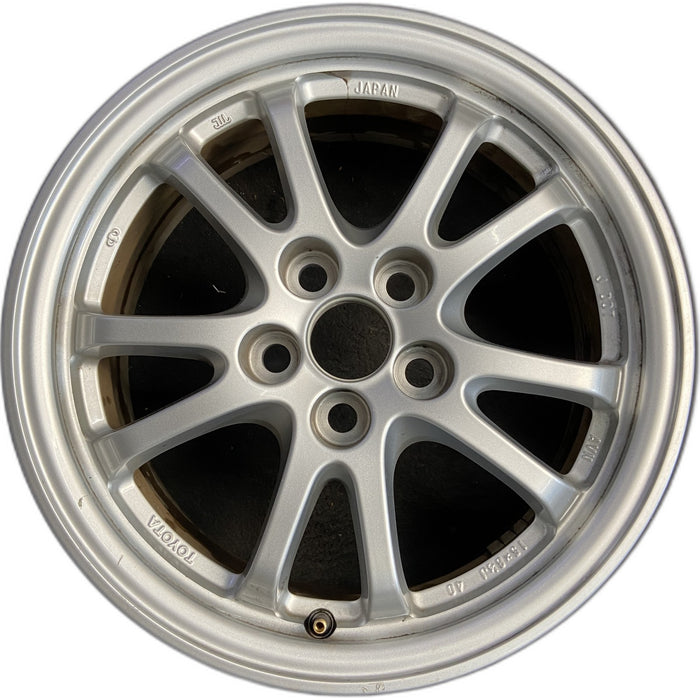 15" COROLLA 20 Sedan, 15x6.5 Original OEM Wheel Rim - Front View