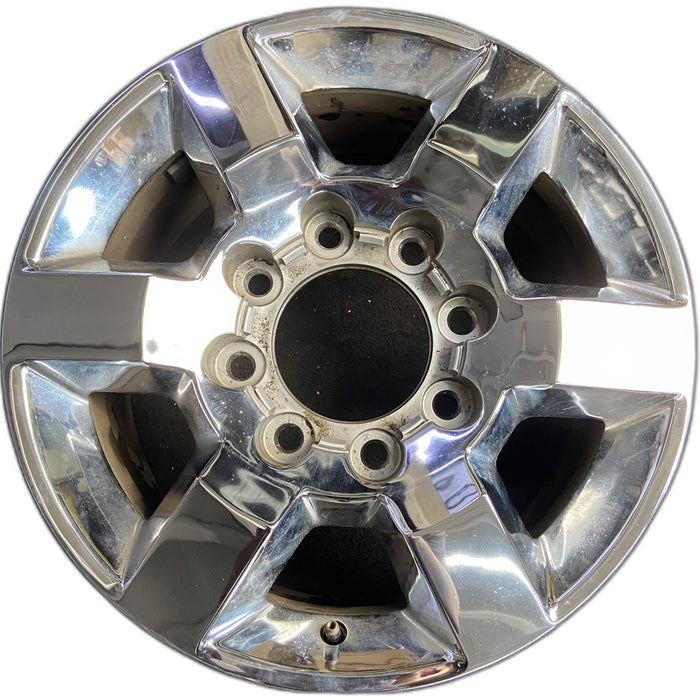 18" SIERRA 2500 PICKUP 15-18 18x8, aluminum, 6 spoke, flat spoke Original OEM - Front View