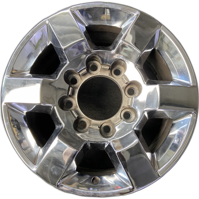 18" SIERRA 2500 PICKUP 15-18 18x8, aluminum, 6 spoke, flat spoke Original OEM - Front View