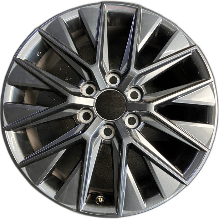 20" GX550 24-25 20x7.5 , dark gray Original OEM Wheel Rim - Front View