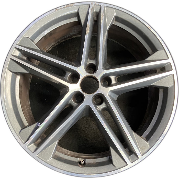 20" AUDI Q5 21 20x8 , 5 spoke, star design Original OEM Wheel Rim - Front View