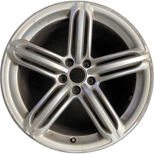 19" AUDI A5 08-09 19x9, 5 spoke Original OEM Wheel Rim - Front View