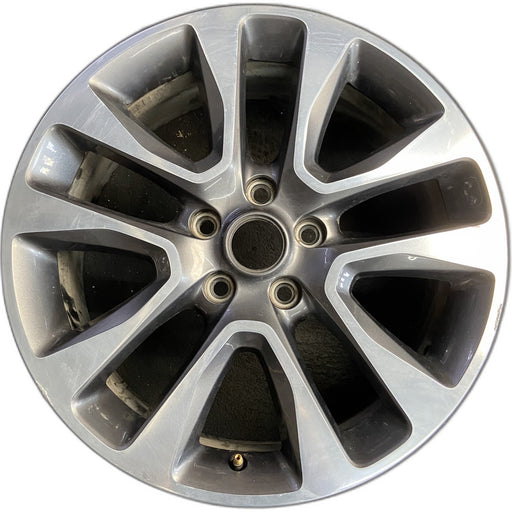 20" GRAND CHEROKEE 17 20x8, 5 spoke , w/o 75th Anniversary package; polished - Front View