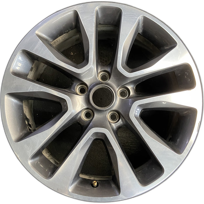 20" GRAND CHEROKEE 17 20x8, 5 spoke , w/o 75th Anniversary package; polished - Front View