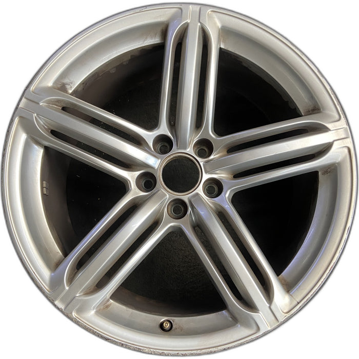 19" AUDI A5 08-09 19x9, 5 spoke Original OEM Wheel Rim - Front View