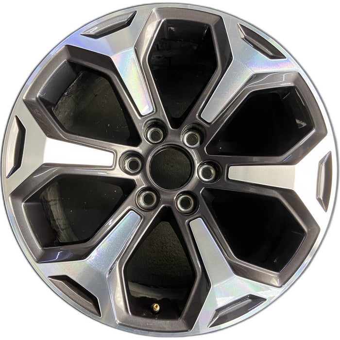 20" YUKON 25 20x9, 6 spoke, carbon flash Original OEM Wheel Rim - Front View