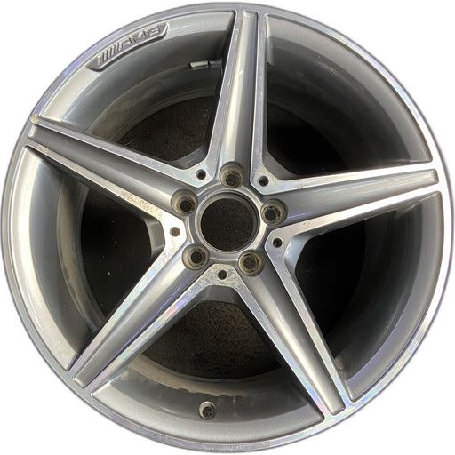 18" MERCEDES C-CLASS 15 205 Type; , C400, 5 spoke, 18x8.5, gray accents - Front View