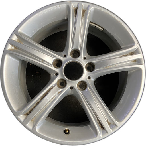 17" BMW 320i 12-13 , 17x7.5 , 5 spoke, triple edge spoke Original OEM Wheel Rim - Front View