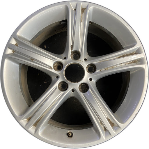 17" BMW 320i 12-13 , 17x7.5 , 5 spoke, triple edge spoke Original OEM Wheel Rim - Front View