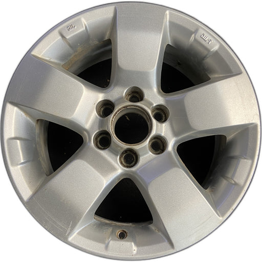 16" FRONTIER 09-12 16x7, alloy, 5 spoke Original OEM Wheel Rim - Front View