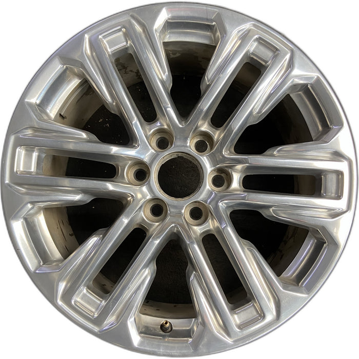 20" YUKON 21 20x9, , polished, opt NZG Original OEM Wheel Rim - Front View