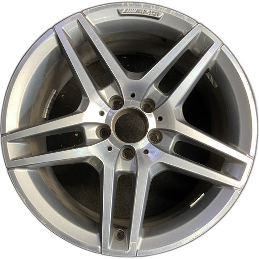 18" MERCEDES E-CLASS 14 212 Type, Sdn, E550, 18x8 Original OEM Wheel Rim - Front View