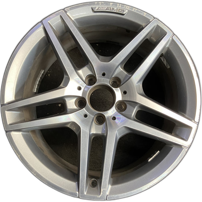 18" MERCEDES E-CLASS 14 212 Type, Sdn, E550, 18x8 Original OEM Wheel Rim - Front View