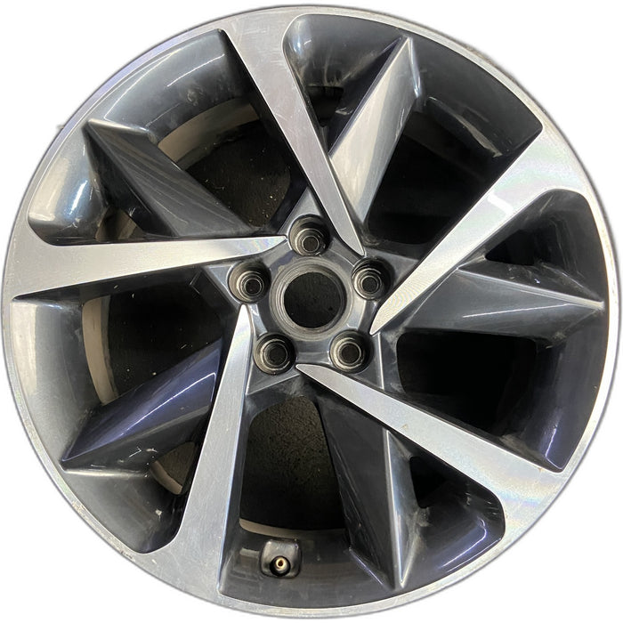 19" SONATA 21 gasoline, 19x8 , , cross spoke Original OEM Wheel Rim - Front View