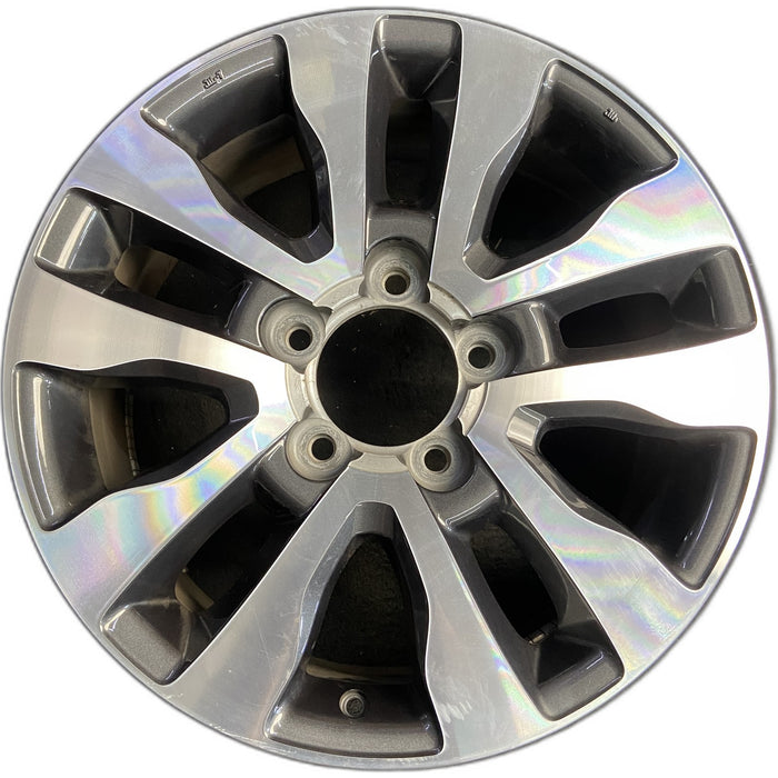 20" SEQUOIA 08-17 20x8, , 10 spoke, dark gray inlay Original OEM Wheel Rim - Front View