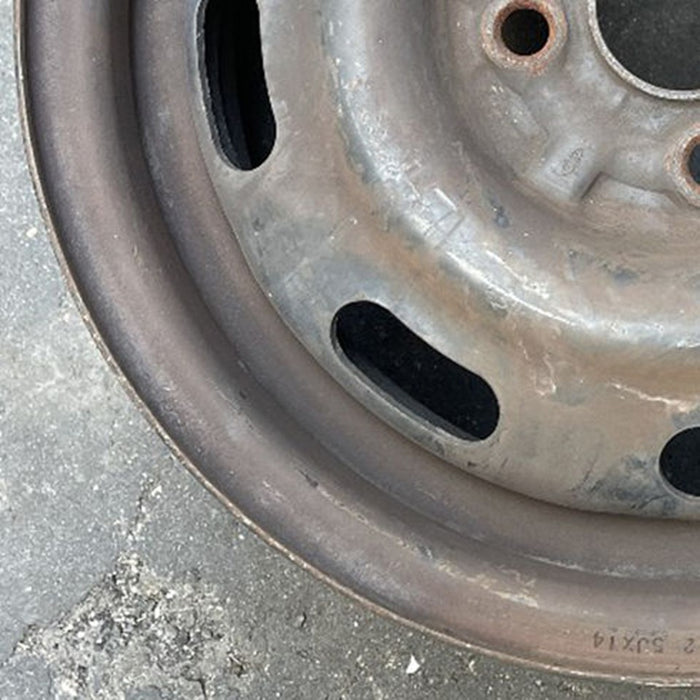 14" ESCORT 97 14x5 , silver Original OEM Wheel Rim - Additional View