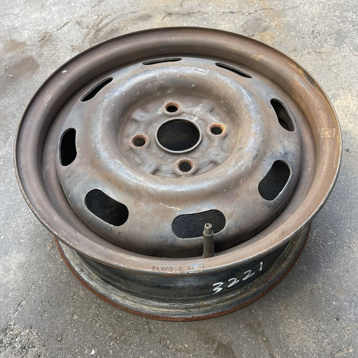 14" ESCORT 97 14x5 , silver Original OEM Wheel Rim - View 7