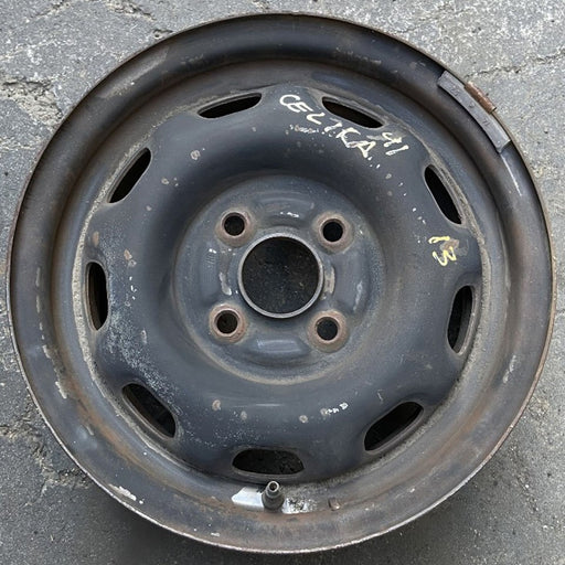 13" CELICA 86-87 13x5.5, steel, 9 hole Original OEM Wheel Rim - Front View