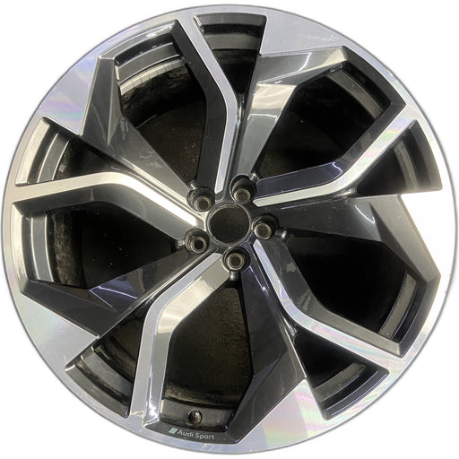 23" AUDI RSQ8 20-24 23x10.5 , , machined dark gray Original OEM Wheel Rim - Front View