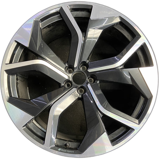 23" AUDI RSQ8 20-24 23x10.5 , , machined dark gray Original OEM Wheel Rim - Front View