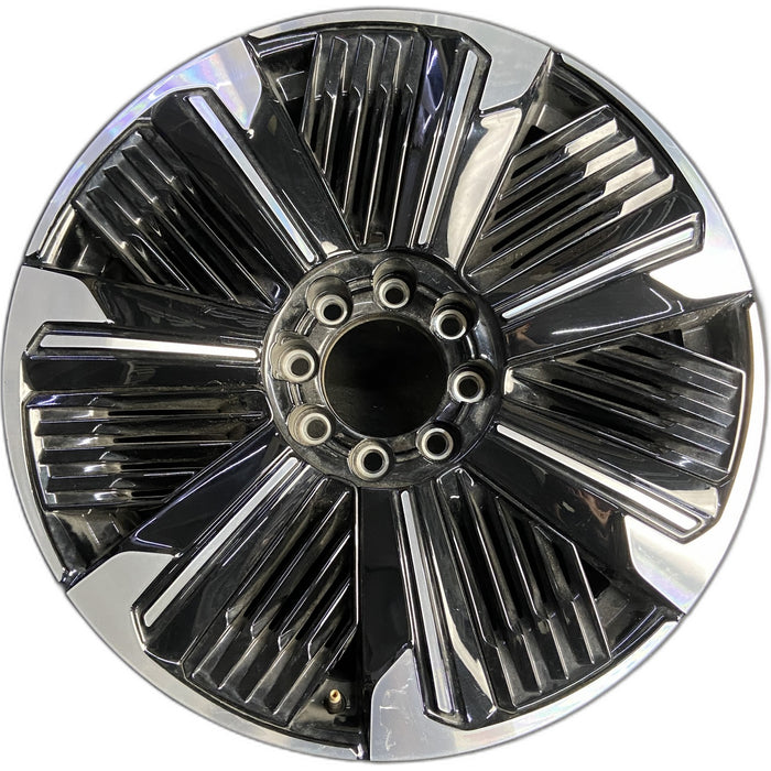 24" ESCALADE IQ 25 , single spoke, gloss black Original OEM Wheel Rim - Front View