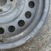 15" FIAT 500 12-13 , 15x6, steel Original OEM Wheel Rim - Back View