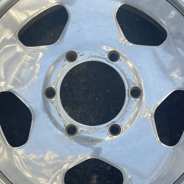 15" D-50 85-86 4x4, 15x6 , chrome Original OEM Wheel Rim - Angle View
