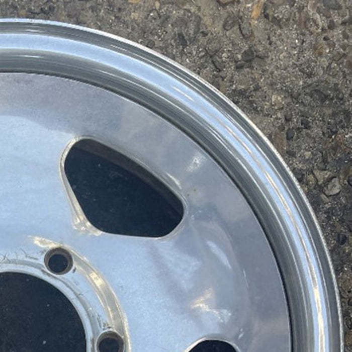 15" D-50 85-86 4x4, 15x6 , chrome Original OEM Wheel Rim - Close-Up Detail